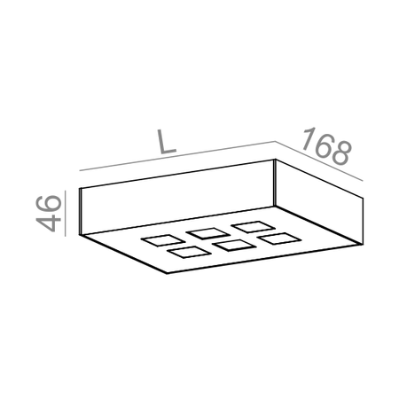 Lampa natynkowa AQForm Dark Points LED Surface Biały Struktura
