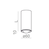 Lampa natynkowa AQForm Pet Zoom LED 230V Surface Biały Struktura