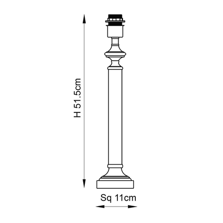 Lampa stołowa Endon Lighting Avebury 94358 chrom