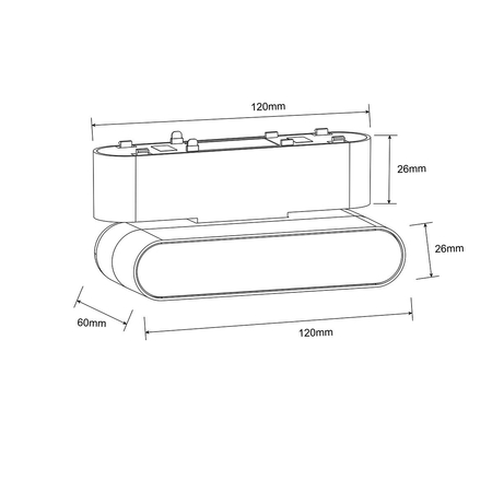 Light Prestige Reflektor Magnetic Slim Fizz 6W LED 4000K biały LP-626-MAG SLIM 6W 4WH