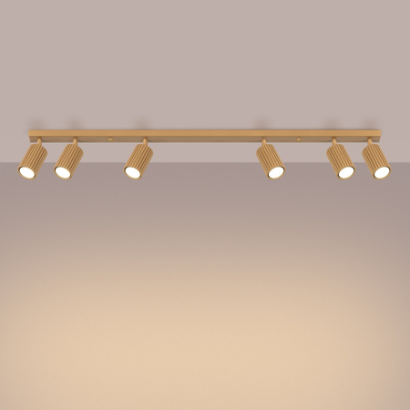 Sollux Lighting Plafon KARBON 6L złoty SL.1566