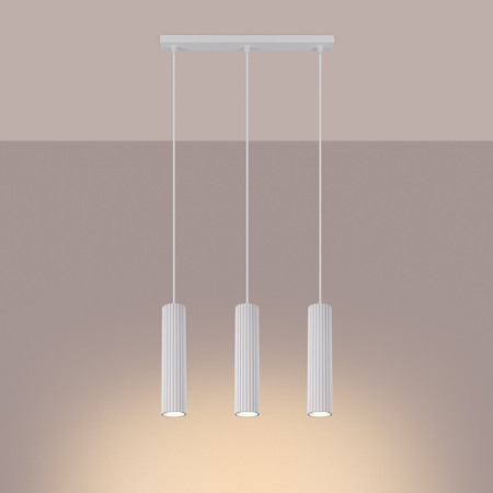 Sollux Lighting Lampa wisząca KARBON 3L biały SL.1537
