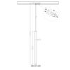 Lampa wisząca Lungo 1 do szynoprzewodu 1F 1xG9 czarna LP-894/1P BK 1F