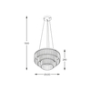 Lampa wisząca Zuma Line P17127-4-1GD TIFANNY LAMPA WISZĄCA ZŁOTA/GOLD