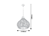 Lampa wisząca Rabalux Zahara 7604 naturalny