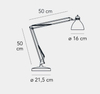 Lampa stołowa Fontana Arte F810010240CRWL Naska
