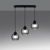 Sollux Lighting Lampa wisząca ALINO 3 czarna SL.1142
