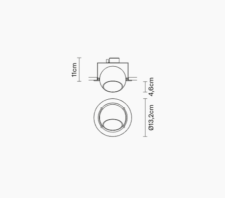 Downlight Fabbian D57F0104 Beluga Colour-Incasso Giallo