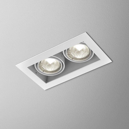 Lampa wpuszczana AQForm Squares 50 x 2 Recessed Biały Struktura