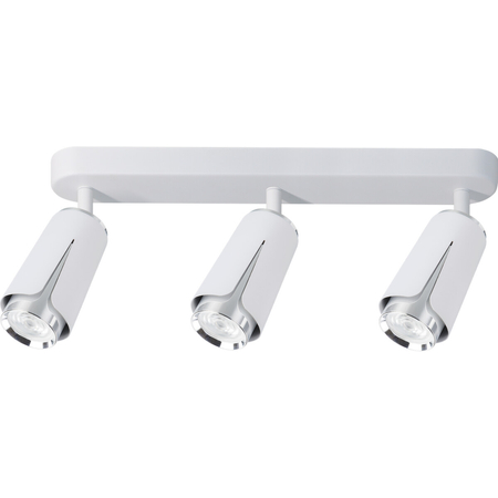 Milagro Flower Chrome Spot 3xGU10 Biały ML0274 BIAŁY + CHROM