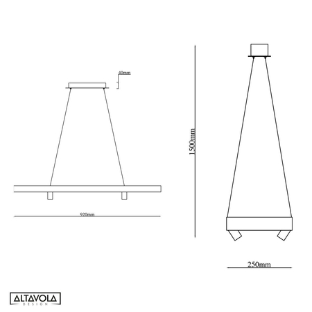 Ledowa Lampa wisząca Spectra No.4