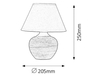Lampa stołowa Rabalux Molly 4392 niebieski