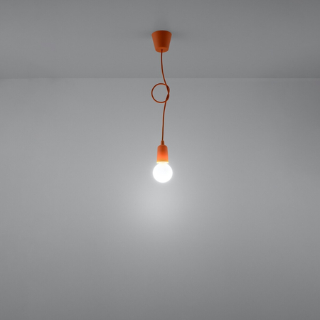 Sollux Lighting Lampa wisząca DIEGO 1 pomarańczowy SL.0584