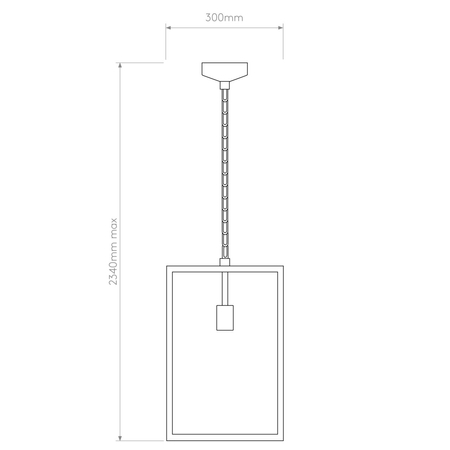 Lampa zewnętrzna wisząca Astro Homefield Pendant 450 1095033 Czarny z Teksturą
