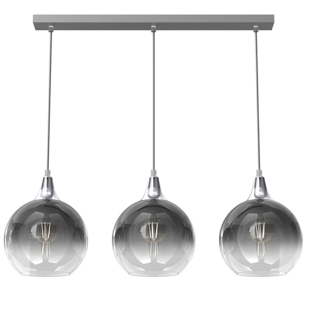 Milagro Lampa wisząca MONTE SILVER 3xE27 MLP8322 SREBRNY