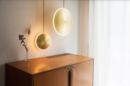 Lampa wisząca Graypants GP-285-a LED Chrona Dish10v brass