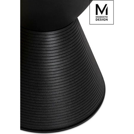 MODESTO stołek TAMBURO czarny - polipropylen