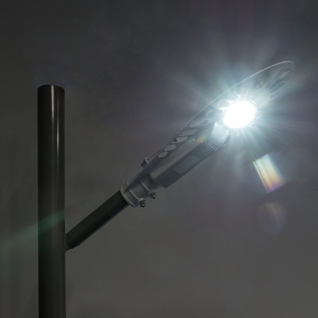 Oprawa uliczna LED Greenie Bridgelux 50W MeanWell driver IP65 aluminiowa biała obudowa CW