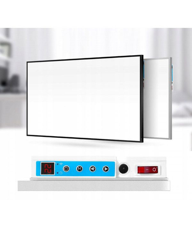 Panel grzewczy Cronos z WiFi i pilotem 1200W kolor ramki biały