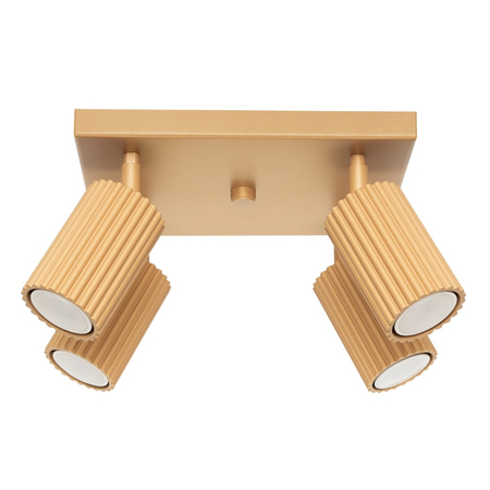 Sollux Lighting Plafon KARBON 4 złoty SL.1564