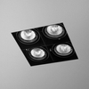 Lampa wpuszczana AQForm Squares 50 x 4 Sq 230V Trimless Recessed Czarny Struktura