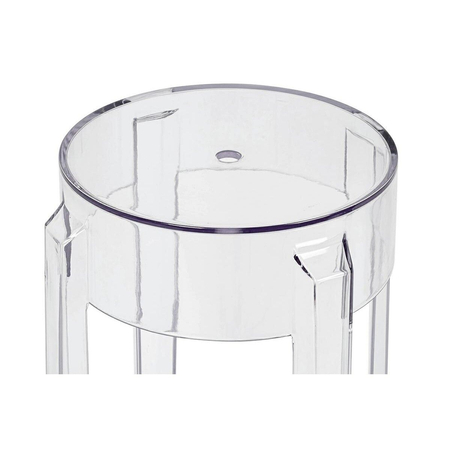 Krzesło barowe CHARLES 76 transparentne - poliwęglan