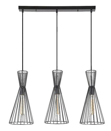 Lampa wisząca Rabalux Leandros 72006 czarny matowy