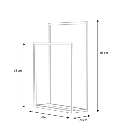 Podwójny wieszak KS-25 TOWEL II - KAJA HOME