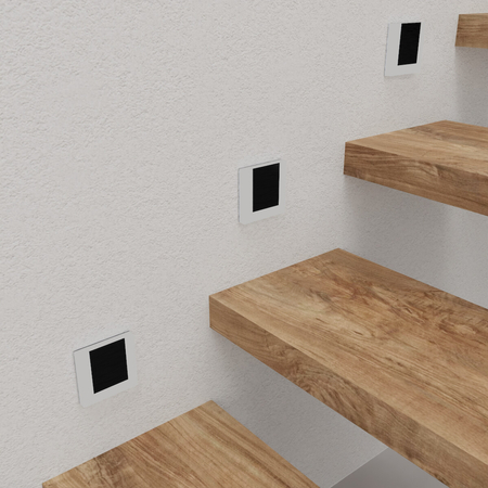 Eko-Light Oprawa schodowa CAPRI BLACK Barwa Neutralna 4000k EKS641 CZARNY