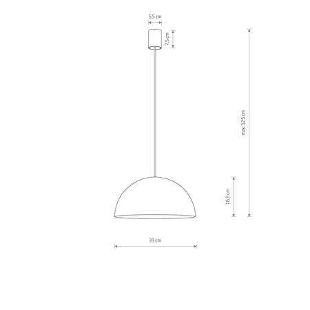 Lampa wisząca HEMISPHERE SUPER S Nowodvorski 10694 czarny