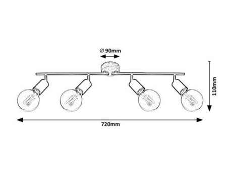 Oczko Rabalux Pablo 3979 czarny matowy