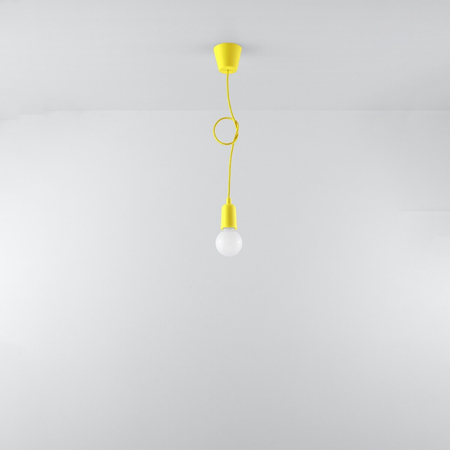 Sollux Lighting Lampa wisząca DIEGO 1 żółta SL.0578