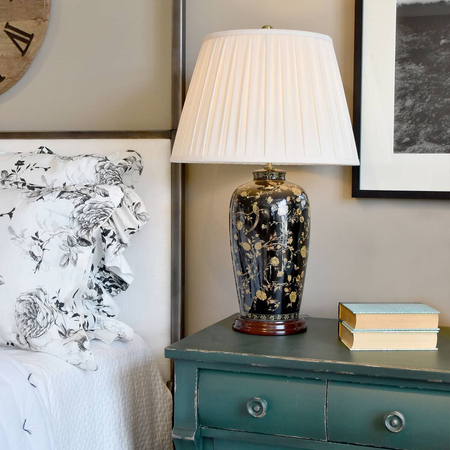 Lampa stołowa Elstead Lighting Black Birds czarny/złoty BLACKBIRDS-TL