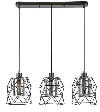 Lampa wisząca Rabalux Emrys 72113 czarny matowy