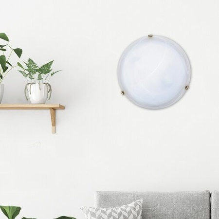 Lampa sufitowa Rabalux Alabastro 3301 białe szkło alabastrowe