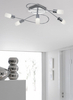 Lampa sufitowa Trio 621410505 srebrny