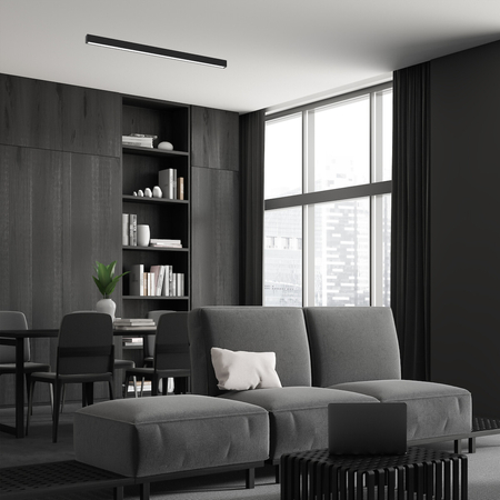 Milagro Lampa sufitowa LUNGO 1xT8 18W LED MLP8910 CZARNY