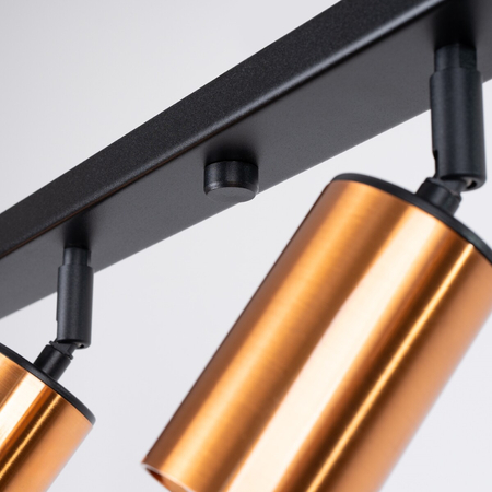 Sollux Lighting Plafon WINX 6L czarny/miedź SL.1380