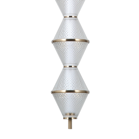 Lampa wisząca Italux Fuente PND-34395-3V-HBR Złoty