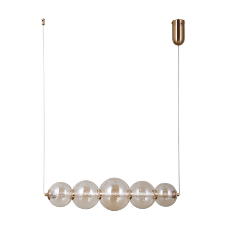 Lampa wisząca Italux PND-34359-5H-HBR-AMB złoty