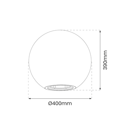 Eko-Light Kula Ogrodowa Globo Fi400 1xE27 EKO0458 BIAŁY