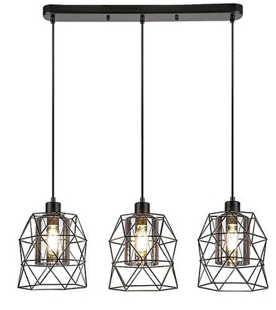 Lampa wisząca Rabalux Emrys 72113 czarny matowy