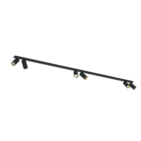 Lampa sufitowa MONO Nowodvorski 7770 czarny/złoty