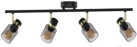 Lampa sufitowa ASTI Zuma Line JP03C-SP-04-BG.444 czarny/złoty