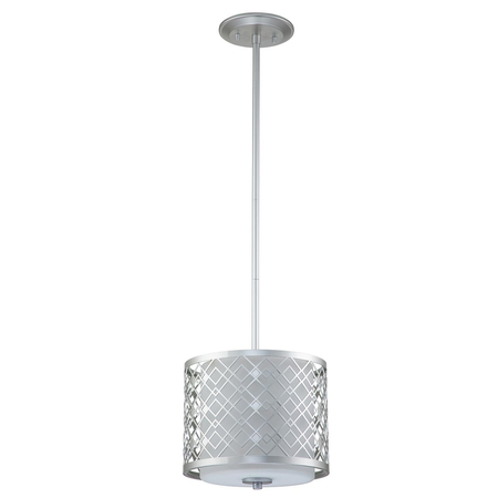 Lampa wisząca Elstead Lighting Ziggy srebrny ZIGGY-1P-S-LS