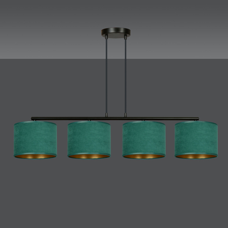 Lampa wisząca HILDE 4 BL GREEN Emibig 1051/4 zielony