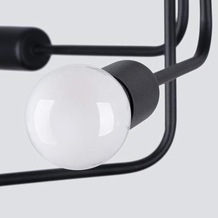 Sollux Lighting Żyrandol NORAH 6 czarny SL.1452