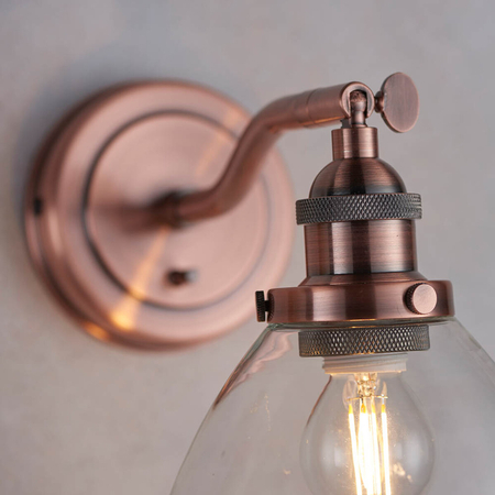 Kinkiet Endon Lighting Hansen 76334 miedziany