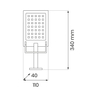 Eko-Light Lampa Solarna Adik 500LM 6500K IP44 EKO0615