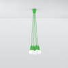 Sollux Lighting Lampa wisząca DIEGO 5 zielony SL.0583